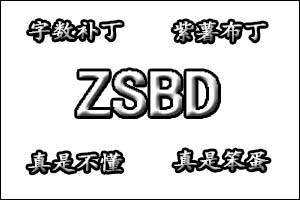 zsbd是什么梗，zsbd什么意思