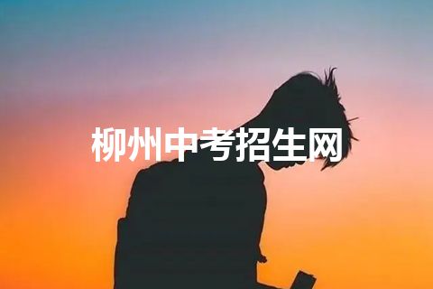 柳州中考招生网