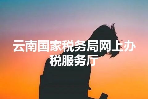 云南国家税务局网上办税服务厅