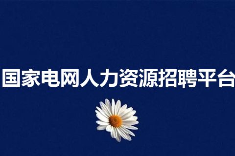 国家电网人力资源招聘平台