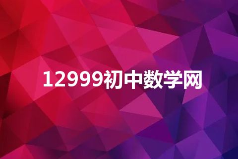 12999初中数学网