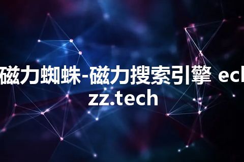 磁力蜘蛛-磁力搜索引擎 eclzz.tech