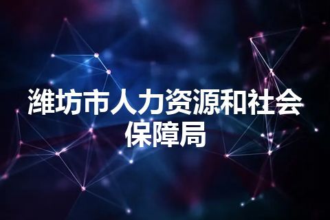 潍坊市人力资源和社会保障局